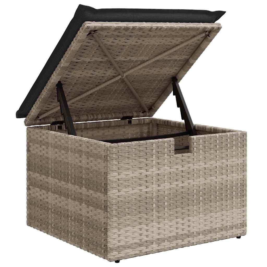 Garten-Sofa-Set 5 pcs Hellgrau 234 x 117 x 85 cm Poly Rattan